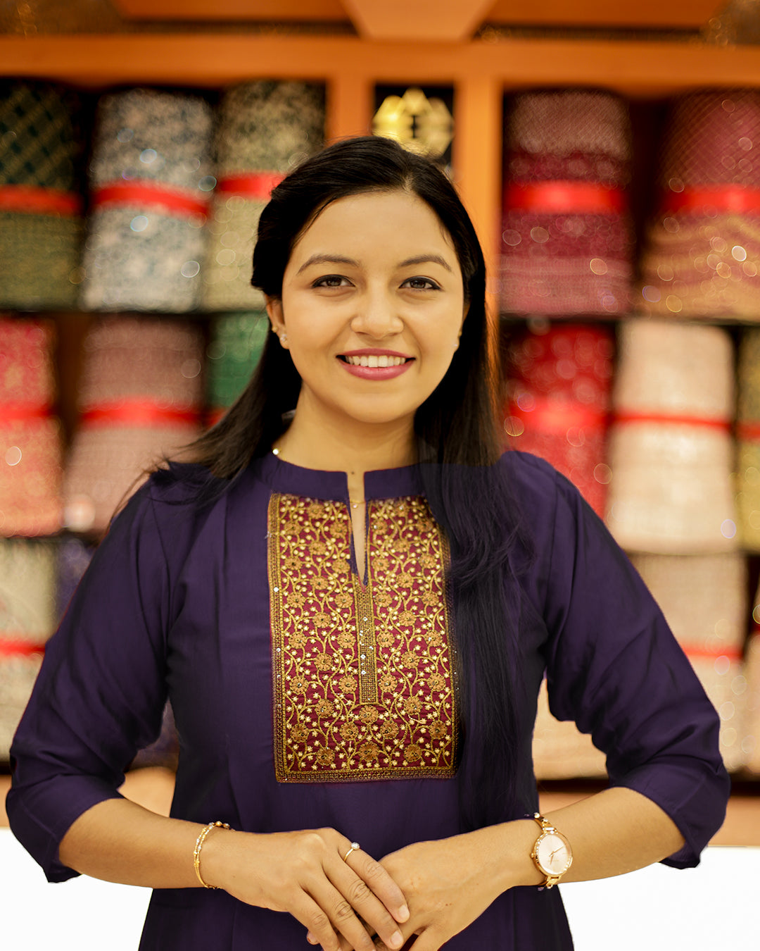 Women's Slited Kurthi- 1245