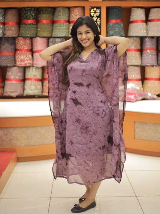 Women's  Tie and die Caftan Kurthi - 1292