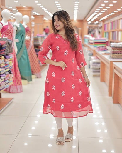 Crush Organza A-Line Top for Women – R503