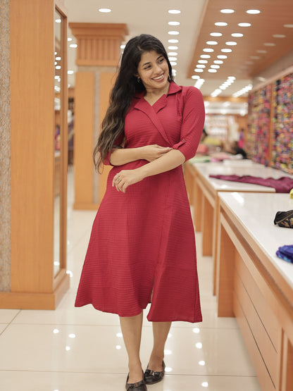 Women's wrap style Aline Kurti -1454 (Pre Order)