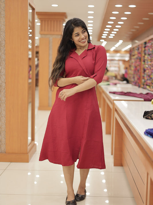 Women's wrap style Aline Kurti -1454 (Pre Order)