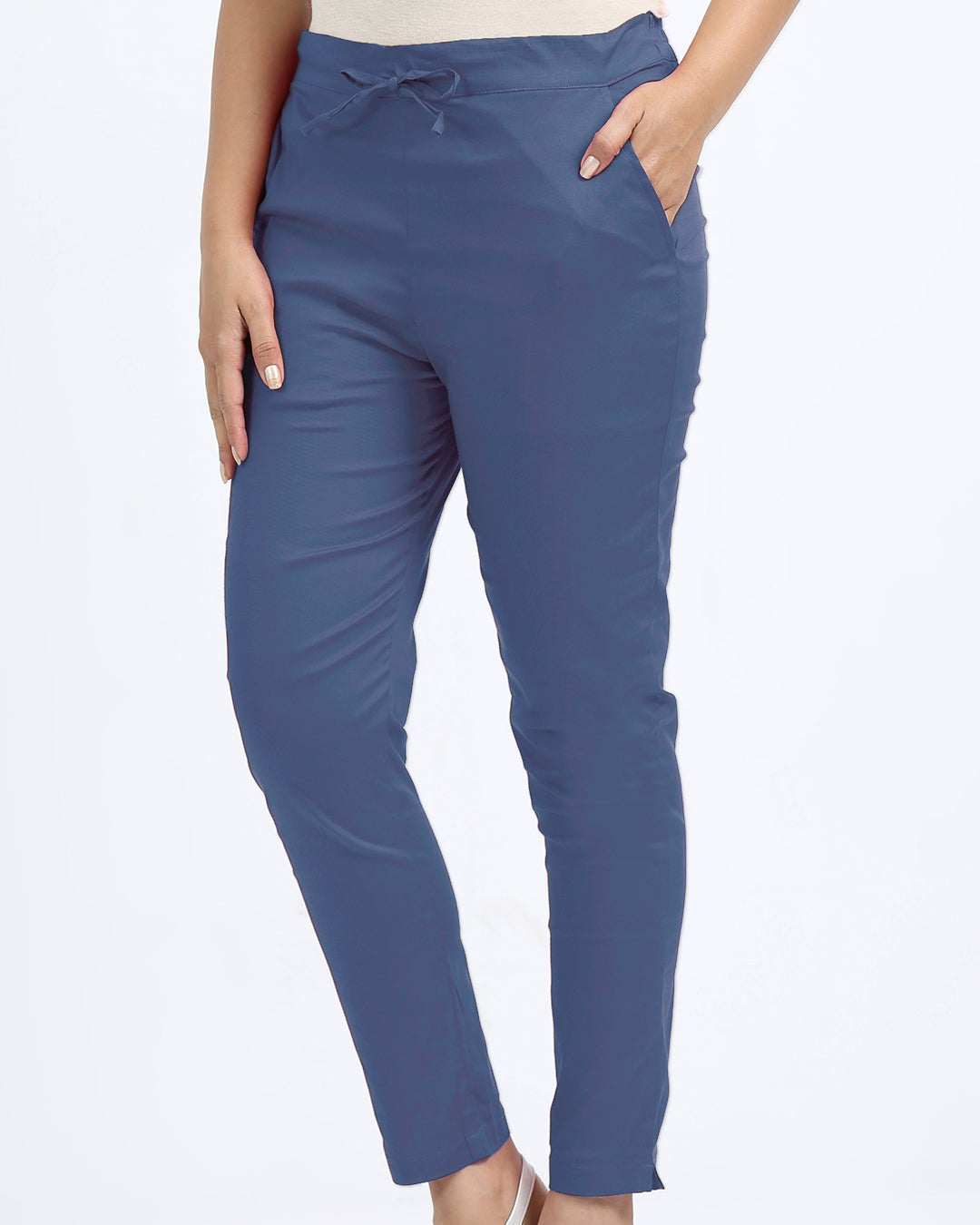 Women's Cotton Lycra Cigarette Pant -1153