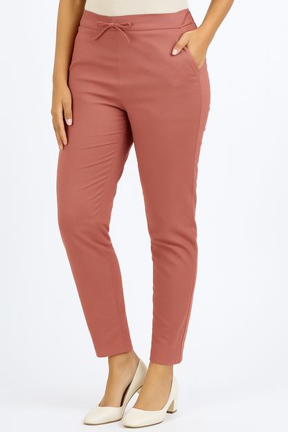 Women's Cotton Lycra Cigarette Pant -1153