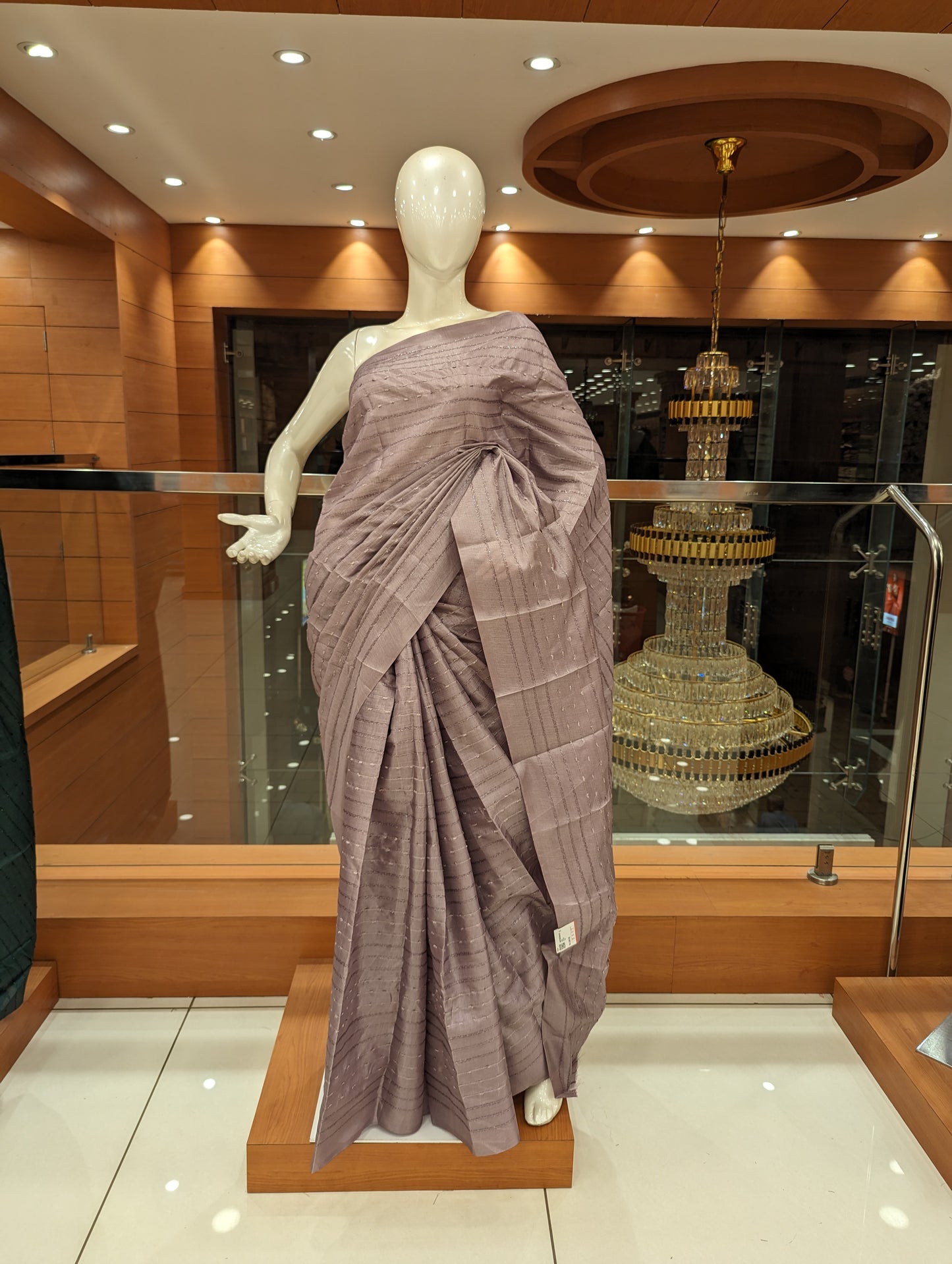Vichitra Silk Sarees (249) - Single Stripes - 1128