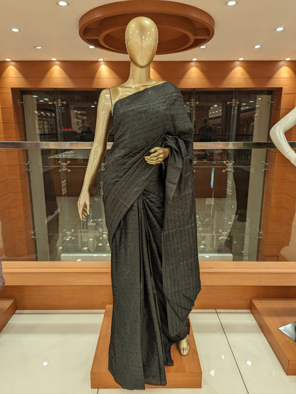 Vichitra Silk Sarees (249) - Single Stripes - 1128