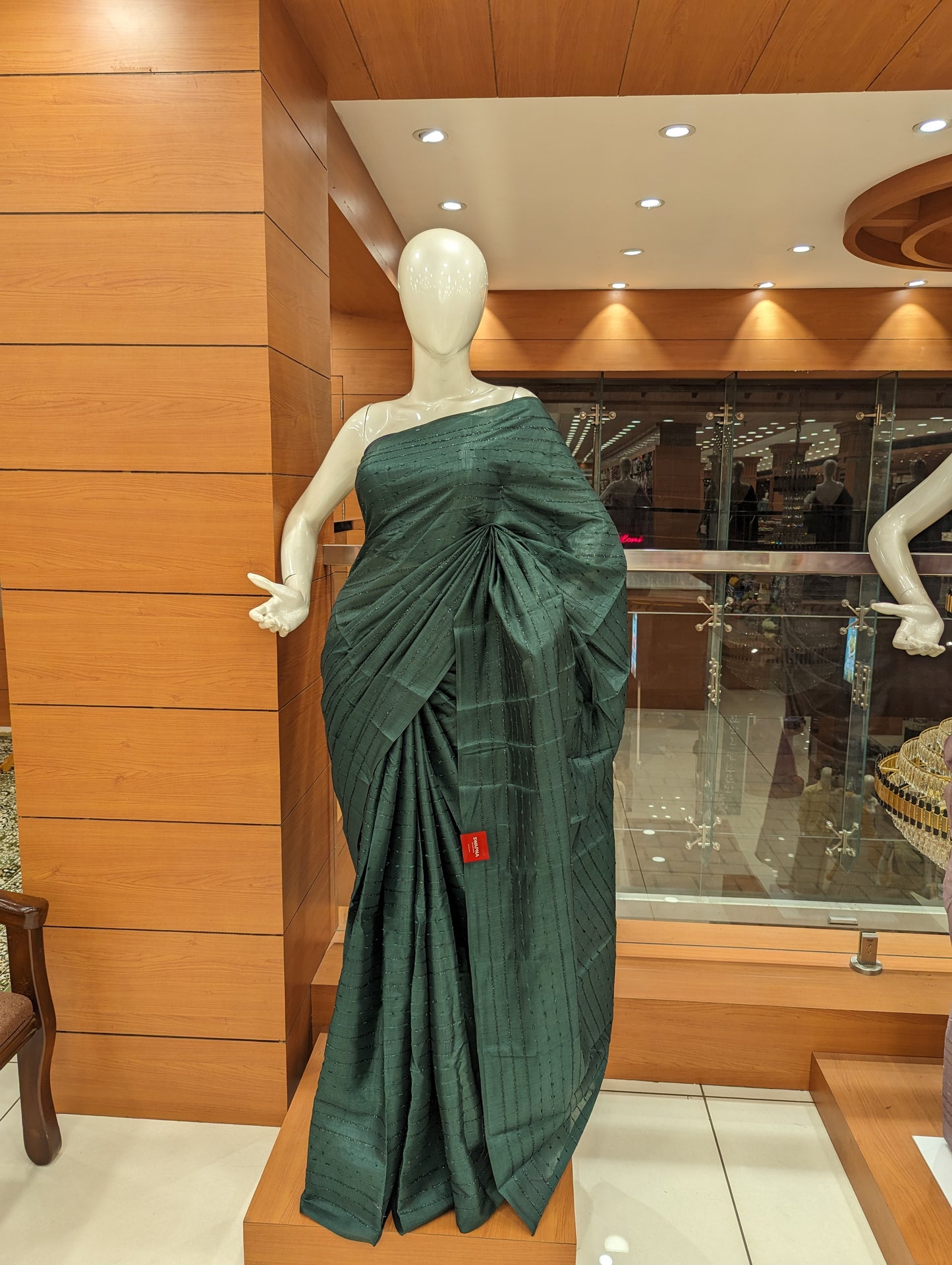 Vichitra Silk Sarees (249) - Single Stripes - 1128