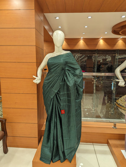 Vichitra Silk Sarees (249) - Single Stripes - 1128