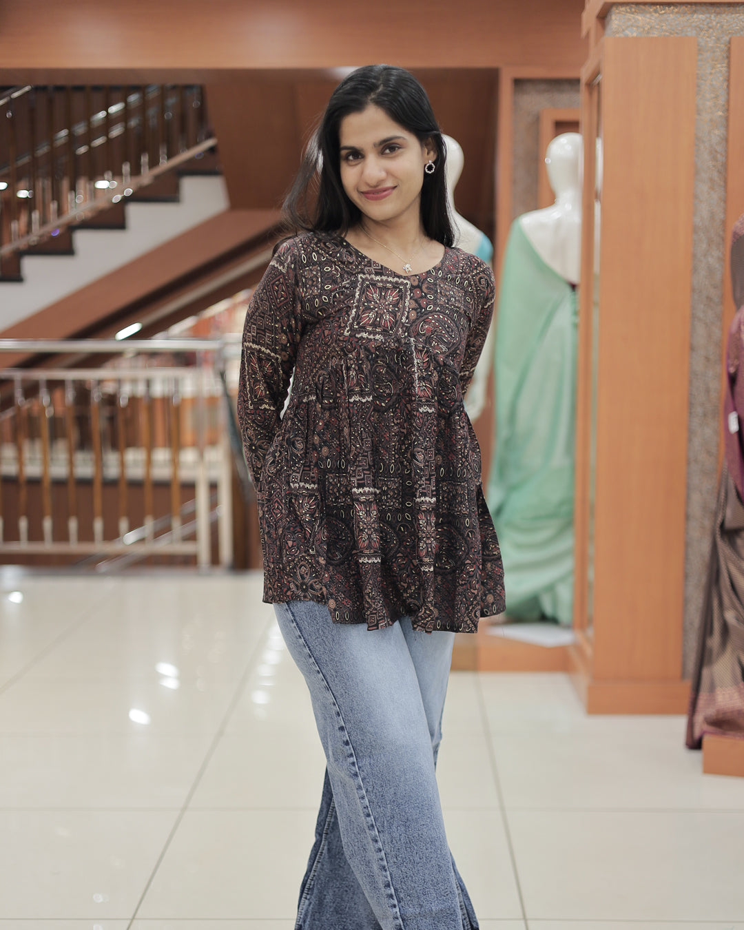 Womens Rayon Aliya Cut Short Kurthi- R528