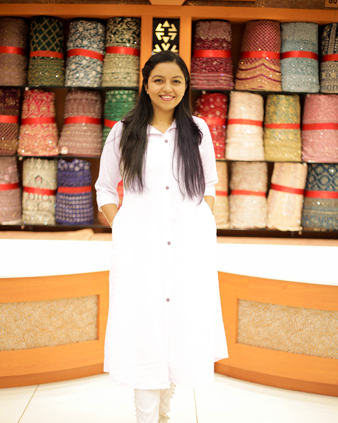 Women's A-line Kurthi- 1244