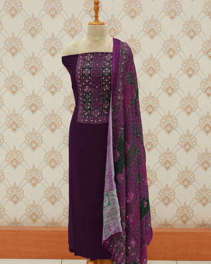 Women's Pakistani Salwar Suit with Chinnon Dupatta - 1277