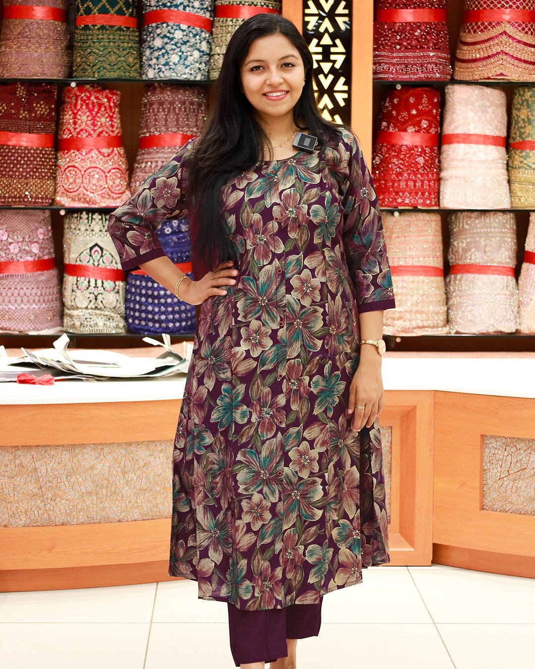 Women's Floral Print Co-ord Set - 1252