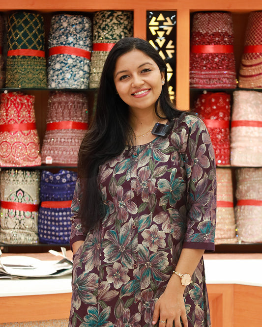 Women's Floral Print Co-ord Set - 1252